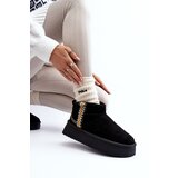 Boto Platform Snow Boots with Pattern Black Udra | Shoptok.si