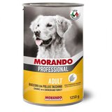 Morando Vlažna hrana za odrasle pse Komadići piletine i ćuretine, 1250g Cene