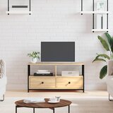 vidaXL TV omarica sonoma hrast 90x33x45 cm inženirski les in železo Cene