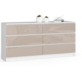 AKORD KOMODA K160 6SZ CLP CAPPUCCINO GLOSS, (21703053) Cene