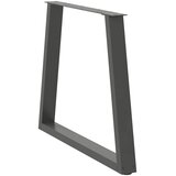  Noge za blagovaonski stol V-oblika 2 kom antracit 70 x (72-73,3) cm čelik | shoptok.hr