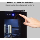 Klarstein Shiraz 12 Slim, vinoteka, 32 l / 12 boca, upravljačka ploča sa zaslonom osjetljivim na dodir, 85 W, 5 - 18 ° C | shoptok.hr