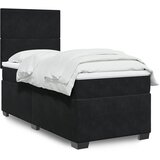  Box spring krevet s madracem crni 100x200 cm baršunasti | shoptok.hr