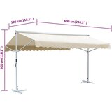  Samostojeća tenda 600 x 300 cm krem | shoptok.hr