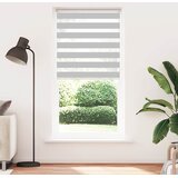 Zebra zavjesa svijetlosiva 115x230 cm Širina tkanine 110,9 cm Poliester | Shoptok.si