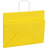  Papirnate vrećice 250 kom s ručkama žute 32x17x25 cm | shoptok.hr
