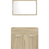 vidaXL 2-dijelni set kupaonskog namještaja boja hrasta sonome drveni | shoptok.hr
