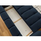 Bobochic Paris Temno modra raztegljiva/s prostorom za shranjevanje sedežna garnitura 251 cm Fuji – | Shoptok.si