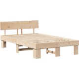  Krevetna konstrukcija Smeđa 120 x 200 cm Čvrsta borova drva | shoptok.hr