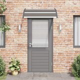 Nadstrešnica za vrata crna 120 x 100 cm PC | shoptok.hr
