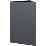  Vrtne sadilice 2 kom antracit trokutaste 50x43x75 cm čelične | shoptok.hr