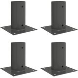  Okrugli sidrište u zemlji 4 pcs Antracit 15 x 15 x 15 cm Metal | shoptok.hr