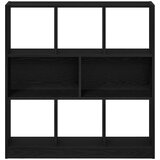 vidaXL Ormar za knjige crni hrast 97,5x29,5x100 cm konstruirano drvo | shoptok.hr