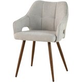 MID.YOU NASLANJAČ, les, kovina, tekstil svetlo rjava | Shoptok.si