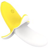 Lonelyi Lonely - vodoodporen vibrator z banano, ki ga je mogoče ponovno napolniti (rumeno-bel) | Shoptok.si