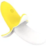 punjivi, vodootporni, banana vibrator (žuto-bijeli)