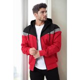 Dewberry 36136 Triangle Piece Hooded Seasonal Mens Coat-RED Cijene