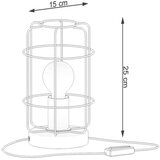 Stolna Sollux SL.1265 - Stona lampa GOTTO 1xE27/15W/230V crna | Eponuda.com