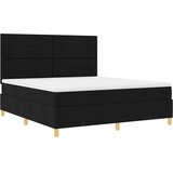  Krevet s opruga kutije s uzglavljem Crna 180 x 200 cm tkanina | shoptok.hr