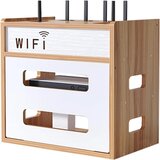 Catekro Lesena Omarica za WiFi Usmerjevalnik OA272-Brown | Shoptok.si