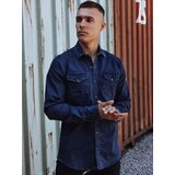 DStreet Koszula męska jeansowa granatowa | Shoptok.si
