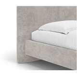 Micadoni Svijetlo sivi tapecirani bračni krevet s podnicom 160x200 cm Vera – | shoptok.hr