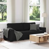  Trosjed Kauč Crna 220x77x82 cm Tkanina | shoptok.hr