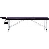 The Living Store Zložljiva masažna miza 3 cone aluminij vijolična - Masažna Miza, (21417085) | Shoptok.si