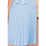 Numoco pleated dress with tie | ePonuda.com
