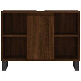 Ormarić za umivaonik smeđa boja hrasta 80x33x60 cm drveni | shoptok.hr