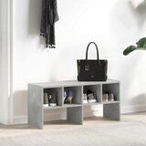 vidaXL Regal za čevlje zložljiva betonsko sivo 89,5x30x40 cm | Shoptok.si