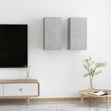  | TV ormarić | 2 pcs Beton siva 30.5 x 30 x 60 cm Konstruirano drvo | shoptok.hr