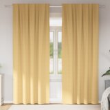 vidaXL Zavese z zavesami 2 pcs Bež 225 x 140 cm Poliester | Shoptok.si