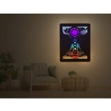  Li-Go 4421/A/4 - LED zidna dekoracija LED/10W/5V 30000 mAh 70x90 cm hrast/čakre | Eponuda.com