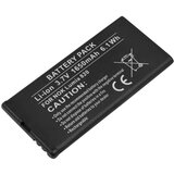 AVIZAR Baterija za pametni telefon Nokia Lumia 820 Li-ion 3,7 V 1650 mAh 6,1 Wh, Črna, (5000070406) | Shoptok.si