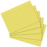 Herlitz Kartica A5, diktando, set 1/100, 170 gramski papir, žuta | shoptok.hr