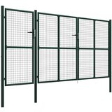  Vrtna vrata Čelik 400x200 cm Zelena | shoptok.hr