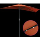  Vrtni dežnik Terakota 294 x 150 x 223 cm Poliester in jeklo, (5000160785) | Shoptok.si