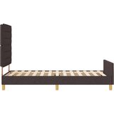  Postelja Temno Rjava 90x200 cm Tkanina, (22049348) | Shoptok.si