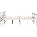  Krevet za starije s uzglavljem bijeli 120x200 cm borovina | shoptok.hr
