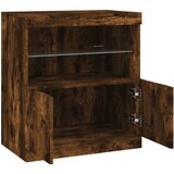  Komoda s LED svjetlima boja dimljenog hrasta 60x37x67 cm | shoptok.hr