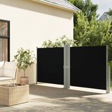 Maison Chic Zložljiva stranska tenda - Senčniki črna 140x1200 cm, (22041704) | Shoptok.si