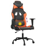  Masažni gaming stol črno in oranžno umetno usnje | Shoptok.si