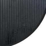  Okrugli tepih crni 80 cm bambus | shoptok.hr