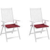  Jastuci za vrtne stolice 2 kom boja vina 40x40x4 cm od tkanine | shoptok.hr