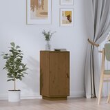 vidaXL Komoda medeno rjava 34x40x75 cm trdna borovina Cene