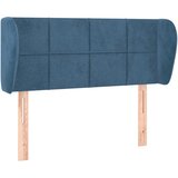 Maison Chic vzglavna omarica - nočna omarica - posteljna omarica z ušesi temno modro 83x23x78/88 cm žamet, (21711662) Cene