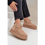  Womens Snow Boots On Platform Dark Beige Ninala | Shoptok.si