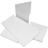 Craft Kuverte+Vizitke, Set 50, 15,24 X 15,24cm, Bele barve, (20631632) | Shoptok.si