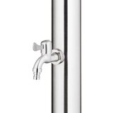 Vrtni tuš z rjavim podstavkom 220 cm nerjaveče jeklo, (21394839) | Shoptok.si